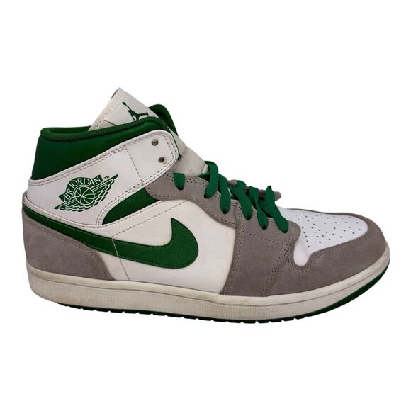 Nike Air Jordan 1 SE Pine Green Size 10 Mid Basketball Sneaker DC7294-103 - Picture 4 of 9